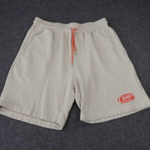 Raising Canes Chicken Fingers Tan Sweat Shorts Mens XL Orange Drawstring Logo